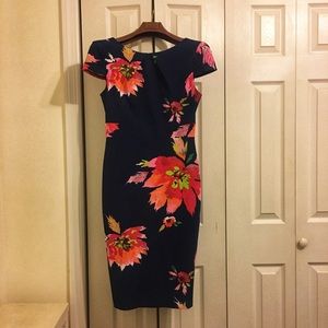 Formal floral midi dress